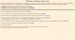 Desktop Screenshot of koussevitzky.com