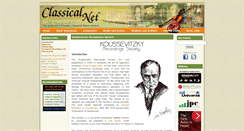 Desktop Screenshot of koussevitzky.net