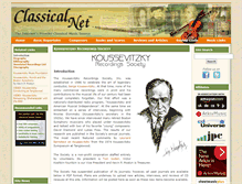 Tablet Screenshot of koussevitzky.net